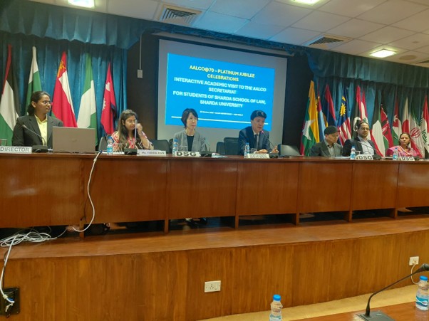 SHARDA UNIVERSITY INTERACTIVE ACADEMIC VISIT TO THE AALCO HEADQUARTERS