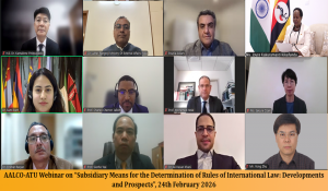 AALCO-ATU Webinar on Subsidiary Means